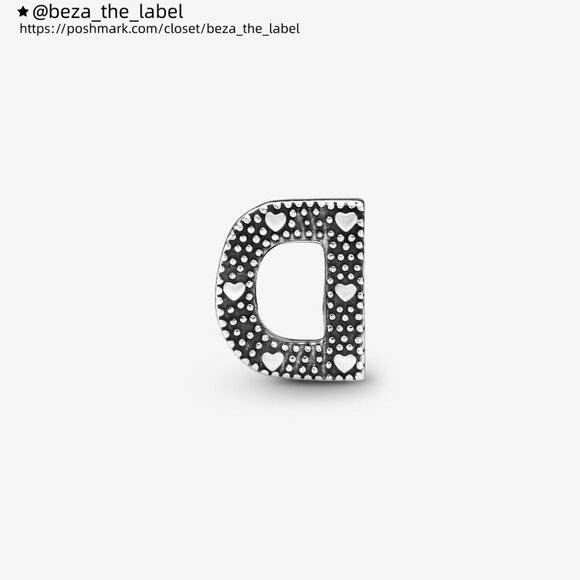 Pandora Letter D Alphabet Charm - Picture 3 of 6